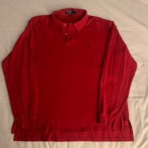 Vintage Ralph Lauren Polo LS Cardinal RED XL shirt